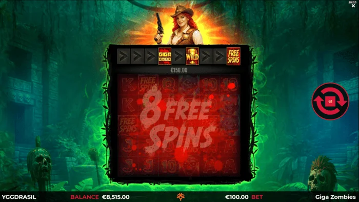 Giga Zombies - nisja e Free Spins